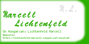 marcell lichtenfeld business card